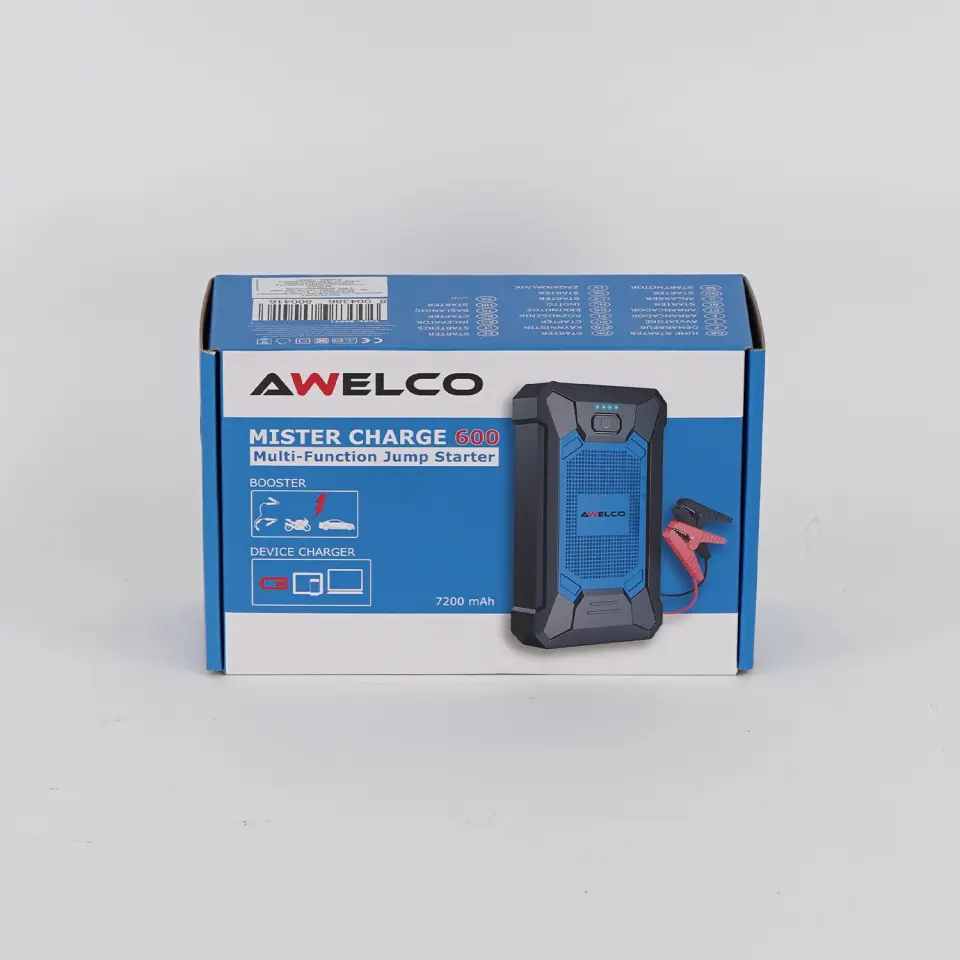 AWELCO Mister Charge 600 Model 7200mAh Taşınabilir Akü Takviye ve Şarz Cihazı
