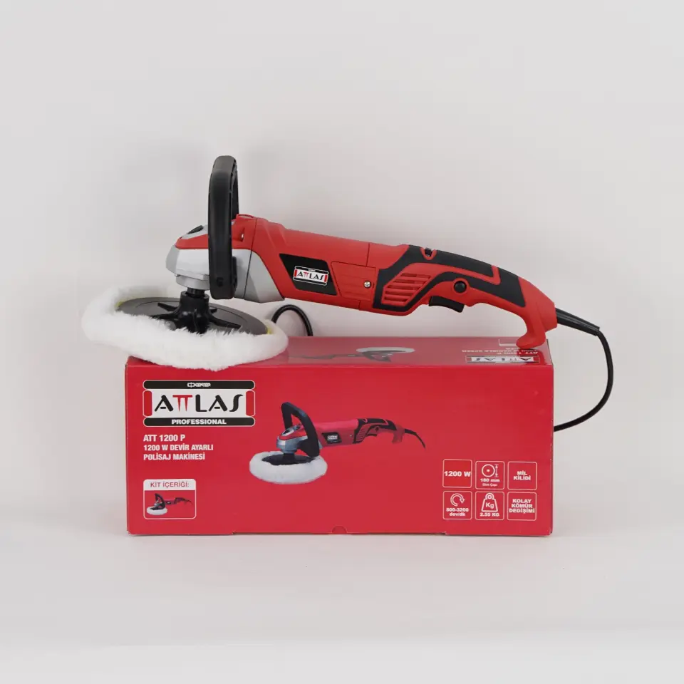 ATTLAS ATT 1200 P 1200W Devir Ayarlı Polisaj Makinası