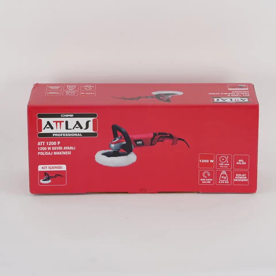 ATTLAS ATT 1200 P 1200W Devir Ayarlı Polisaj Makinası