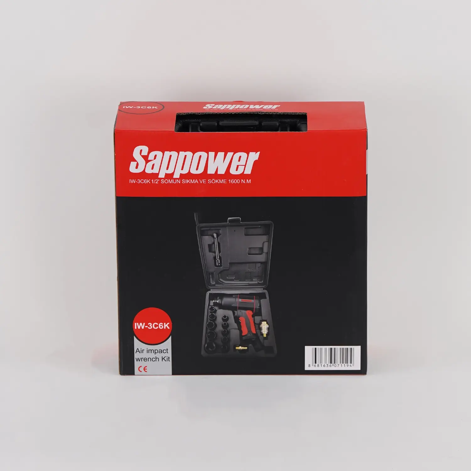 SAPPOWER IW-3C6K 1/2' Somun Sıkma ve Sökme Makinesi