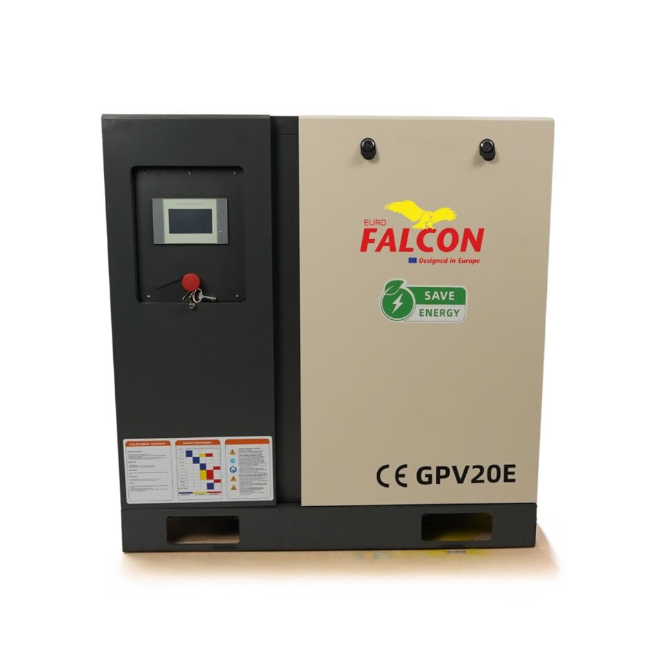 FALCOM 20 HP 500 Lt Depo Üstü İnvertörlü Vidalı Hava Kompresörü