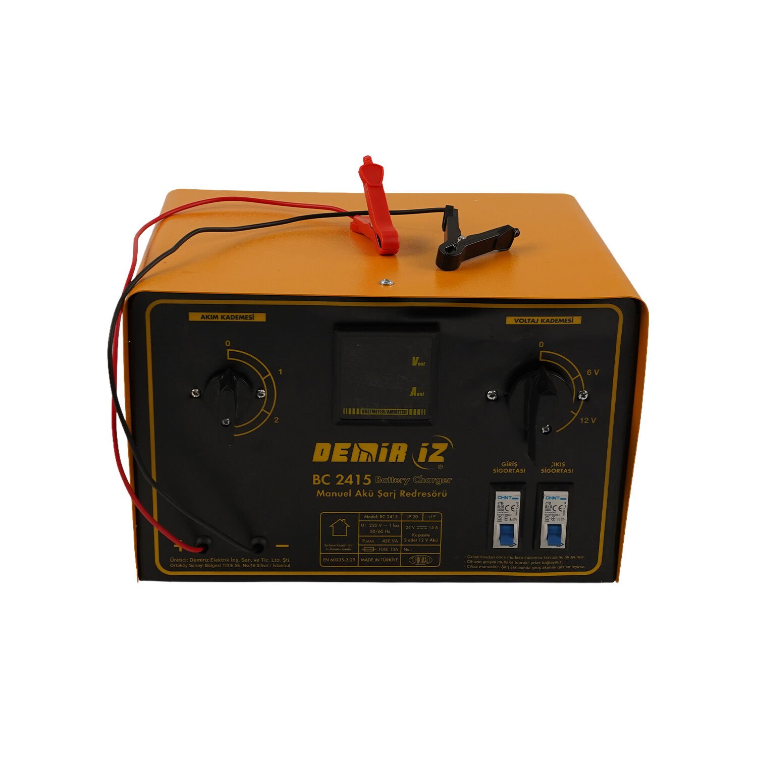 Demiriz DMR-BC2415 24V-15A  Manuel Akü Şarj Redresörü