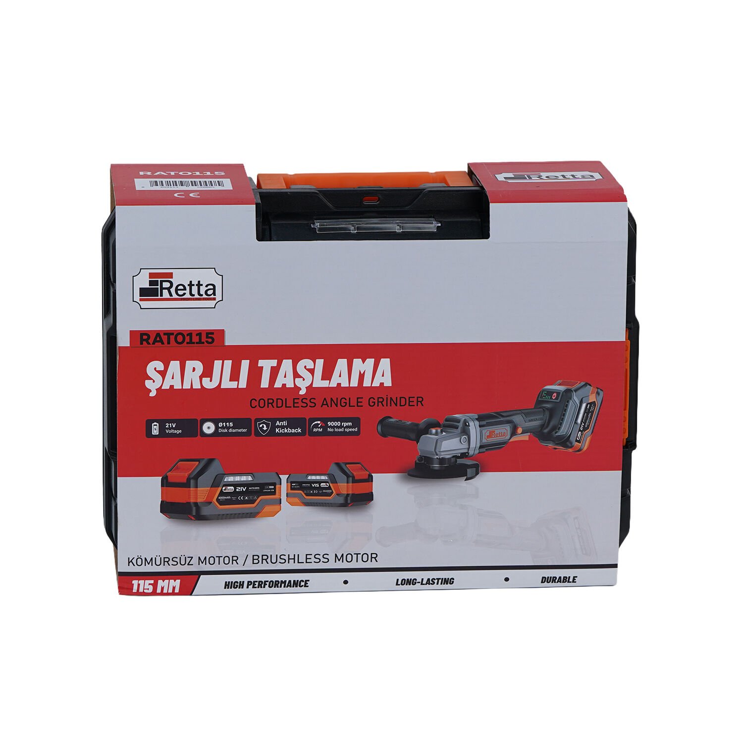 RETTA RAT0115 115 Nm Şarjlı Taşlama