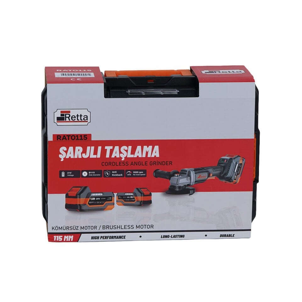 RETTA RAT0115 115 Nm Şarjlı Taşlama
