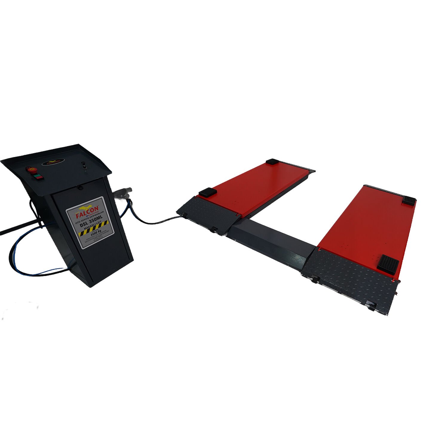 FALCON DSL350ML 3500 Kg 2 Metre Çift Makaslı Hidrolik Oto Lift 380V